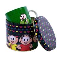 Caneca De Porcelana Na Lata Cebolinha 325ml Turma Da Mônica - 1