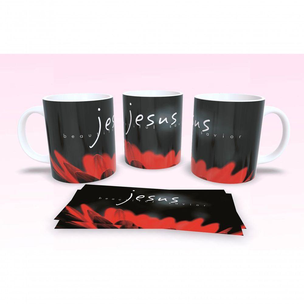 Caneca De Porcelana 325ml Decorada Frases Religiosas Estampa 33 - 1