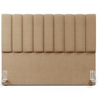 Kit Cabeceira Cama Box Casal King 195cm Com Calçadeira Baú Dália W01 Linho Bege Escuro - Lyam - 3