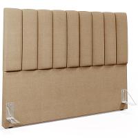 Kit Cabeceira Cama Box Casal King 195cm Com Calçadeira Baú Dália W01 Linho Bege Escuro - Lyam - 6