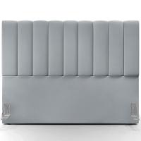 Kit Cabeceira Cama Box Casal King 195cm Com Calçadeira Baú Dália W01 Suede Cinza - Lyam - 9