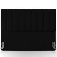 Kit Cabeceira Cama Box Casal King 195cm Com Calçadeira Baú Dália W01 Facto Preto - Lyam - 10