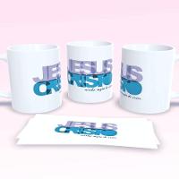 Caneca De Porcelana 325ml Decorada Frases Religiosas Estampa 7 - 1