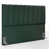 Kit Cabeceira Cama Box Casal King 195cm Com Calçadeira Baú Dália W01 Linho Verde Musgo - Lyam - 3