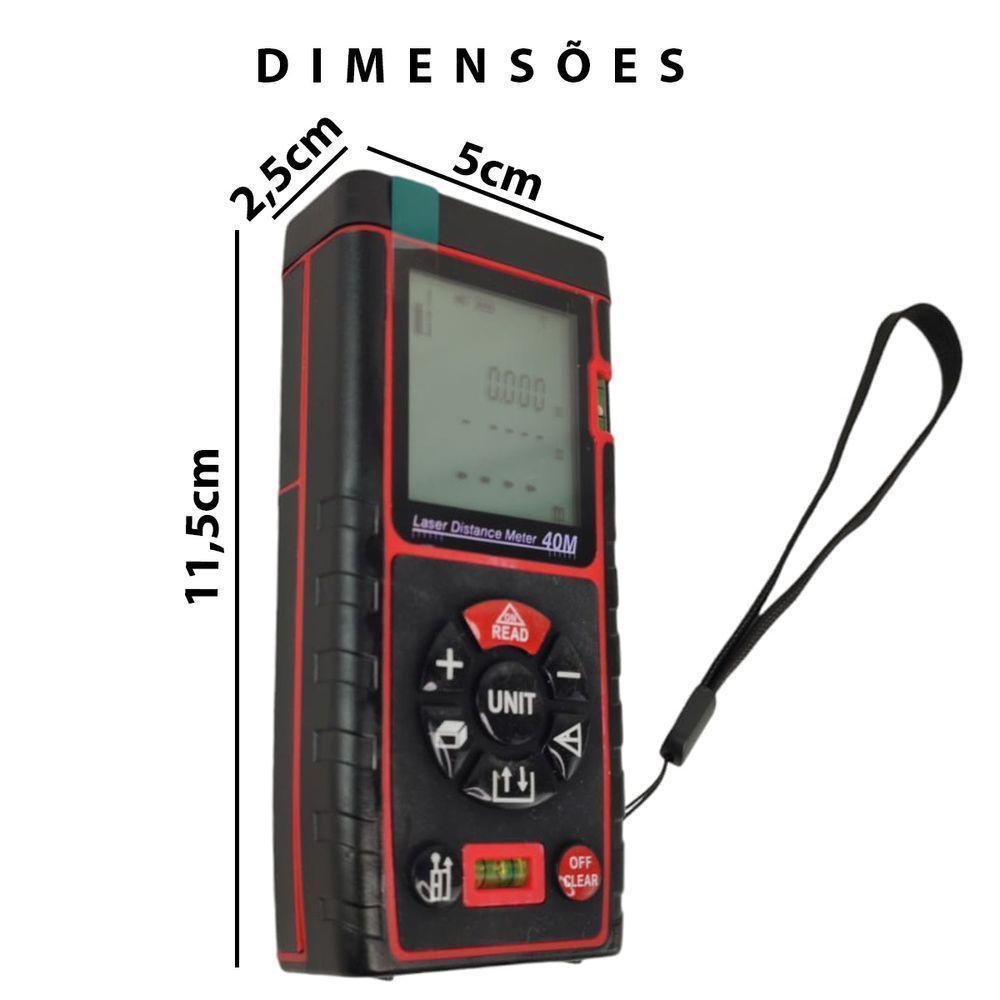Trena Laser Digital Alta Precisao Portatil Multiuso - 3