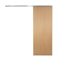 Porta De Correr P- Verniz Frisada Kit Alumínio F06 - 210x110 - 1