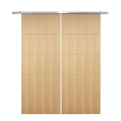 Porta Dupla De Correr P- Verniz Frisada F03 - 210x120