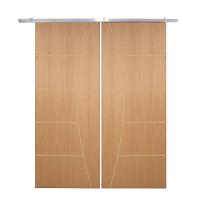 Porta Dupla De Correr P- Verniz Frisada F10 - 210x180 - 1