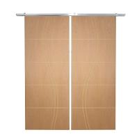 Porta Dupla De Correr P- Verniz Frisada Fs Duplo - 210x160 - 1