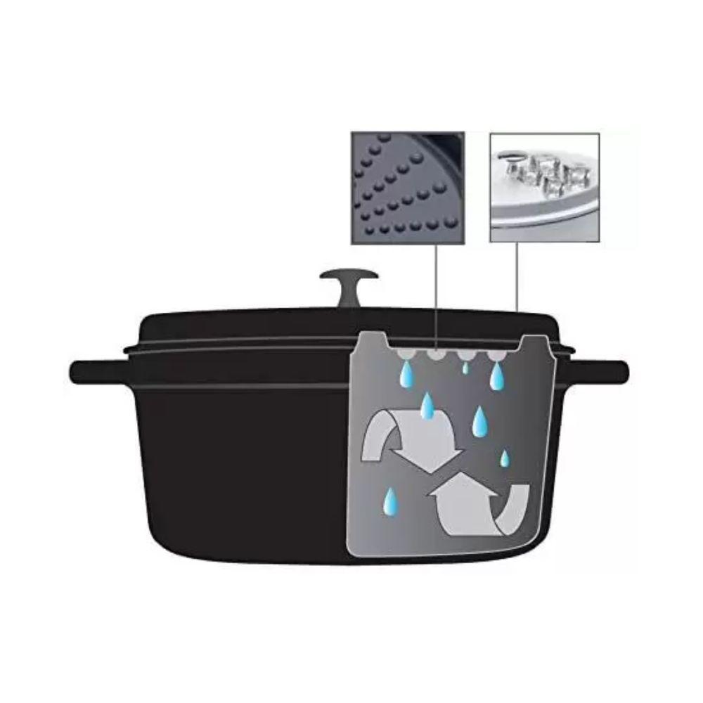 Caçarola Alumínio Antiaderente 20cm - Creme - 2,4 Litros - 2