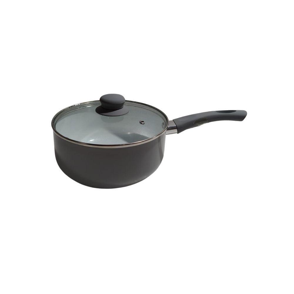 Panela Aluminio Revestimento Ceramico Cinza 20cm - 1