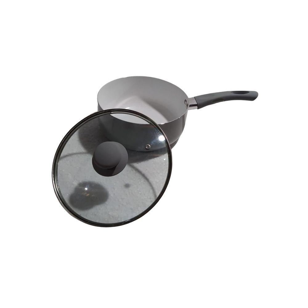 Panela Aluminio Revestimento Ceramico Cinza 20cm - 3