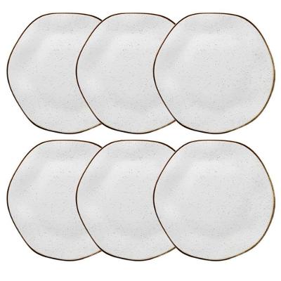 Conjunto 06 Pratos Rasos 27,5cm Ryo Maresia Oxford