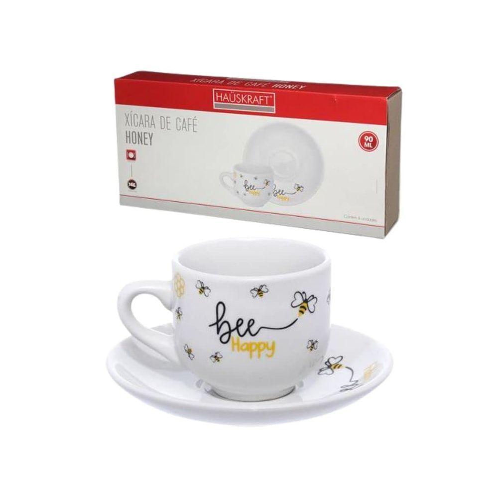 Xicara De Cafe Honey Abelhas 90ml 6pcs Hauskraft - 3