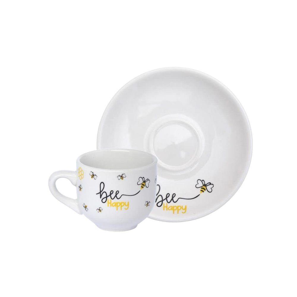 Xicara De Cafe Honey Abelhas 90ml 6pcs Hauskraft - 5