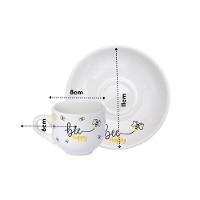 Xicara De Cafe Honey Abelhas 90ml 6pcs Hauskraft - 6