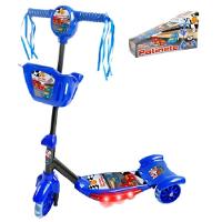 Patinete Corrida Divertida Com 3 Rodas E Cestinha Som E Luz - 1