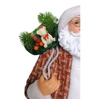 Papai Noel Sc Pres C-colete Xadrez Vm-vd 60cm Magizi - 2
