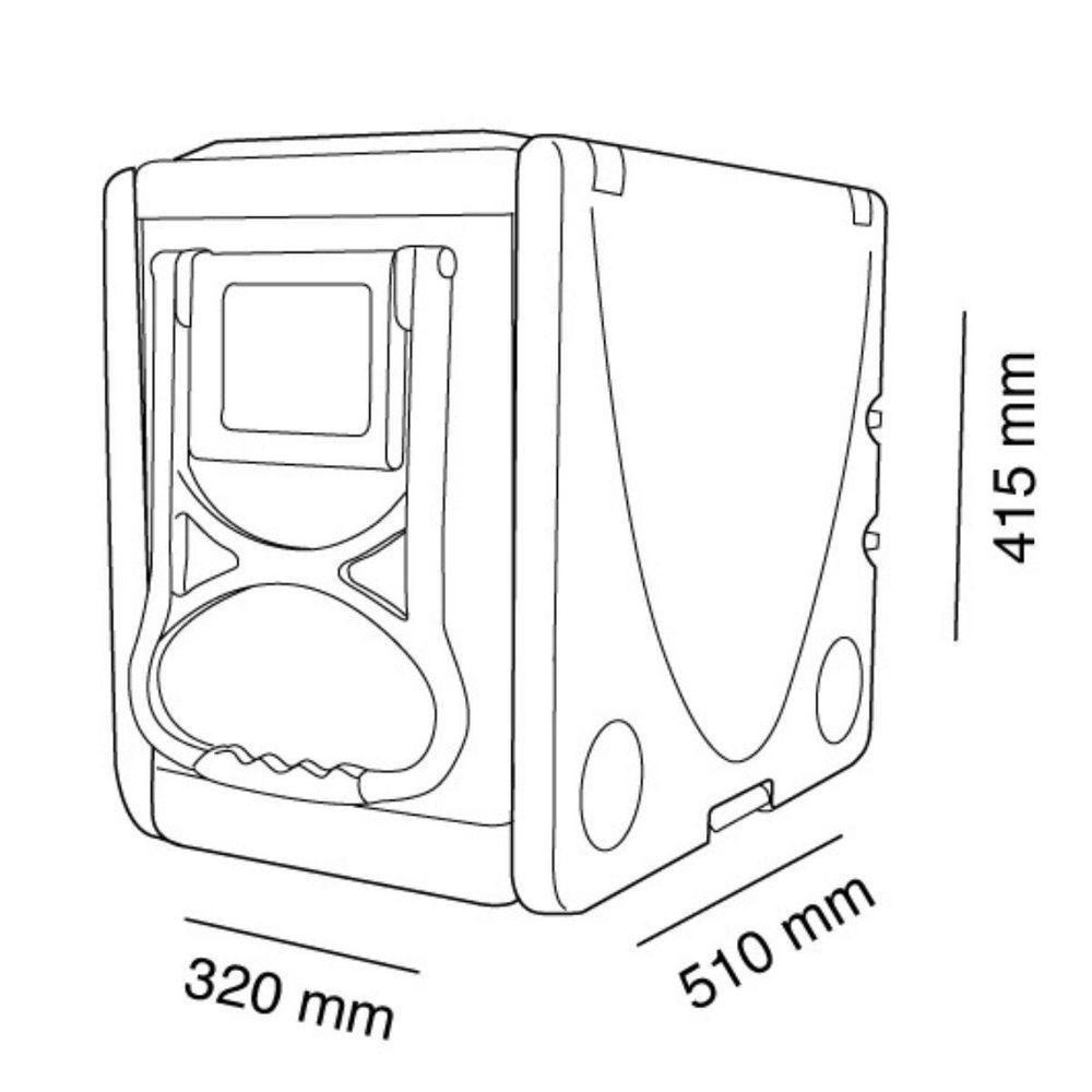 Caixa Térmica De Praia Bebidas 32l 5 Em 1 Azul Arqplast - 6
