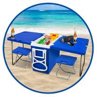 Caixa Térmica De Praia Bebidas 32l 5 Em 1 Azul Arqplast - 3