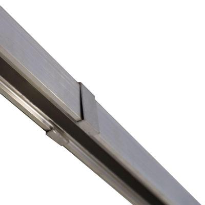 Kit De Correr De Alumínios Cinza Claro - 2 Metros