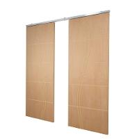 Porta Dupla De Correr P- Verniz Frisada Fs Duplo - 210x120 - 1