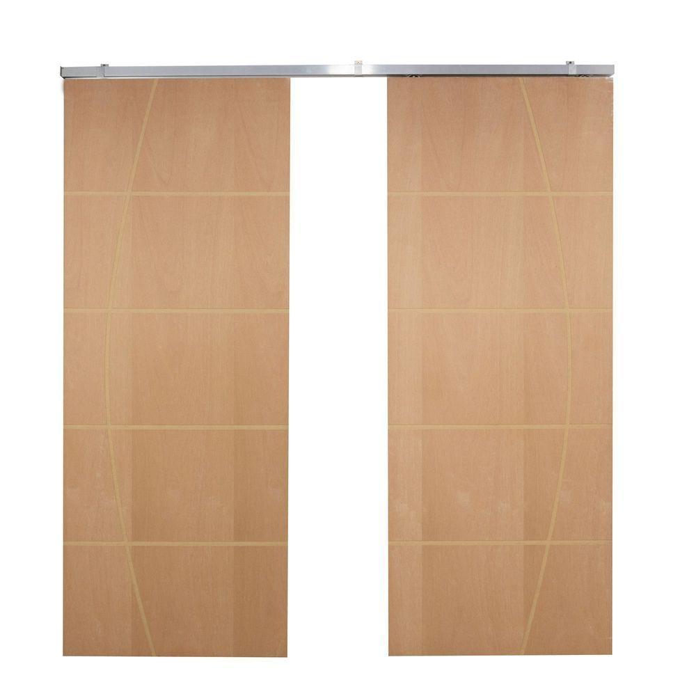 Porta Dupla De Correr P- Verniz Frisada F01 - 210x120 - 3