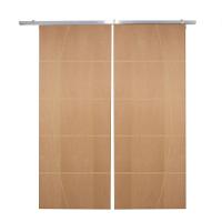 Porta Dupla De Correr P- Verniz Frisada F01 - 210x120 - 1