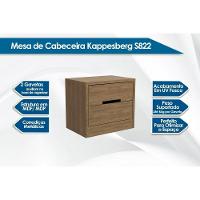Mesa Cabeceira Casal S822 Com 2 Gavetas Freijó Kappesberg - 3