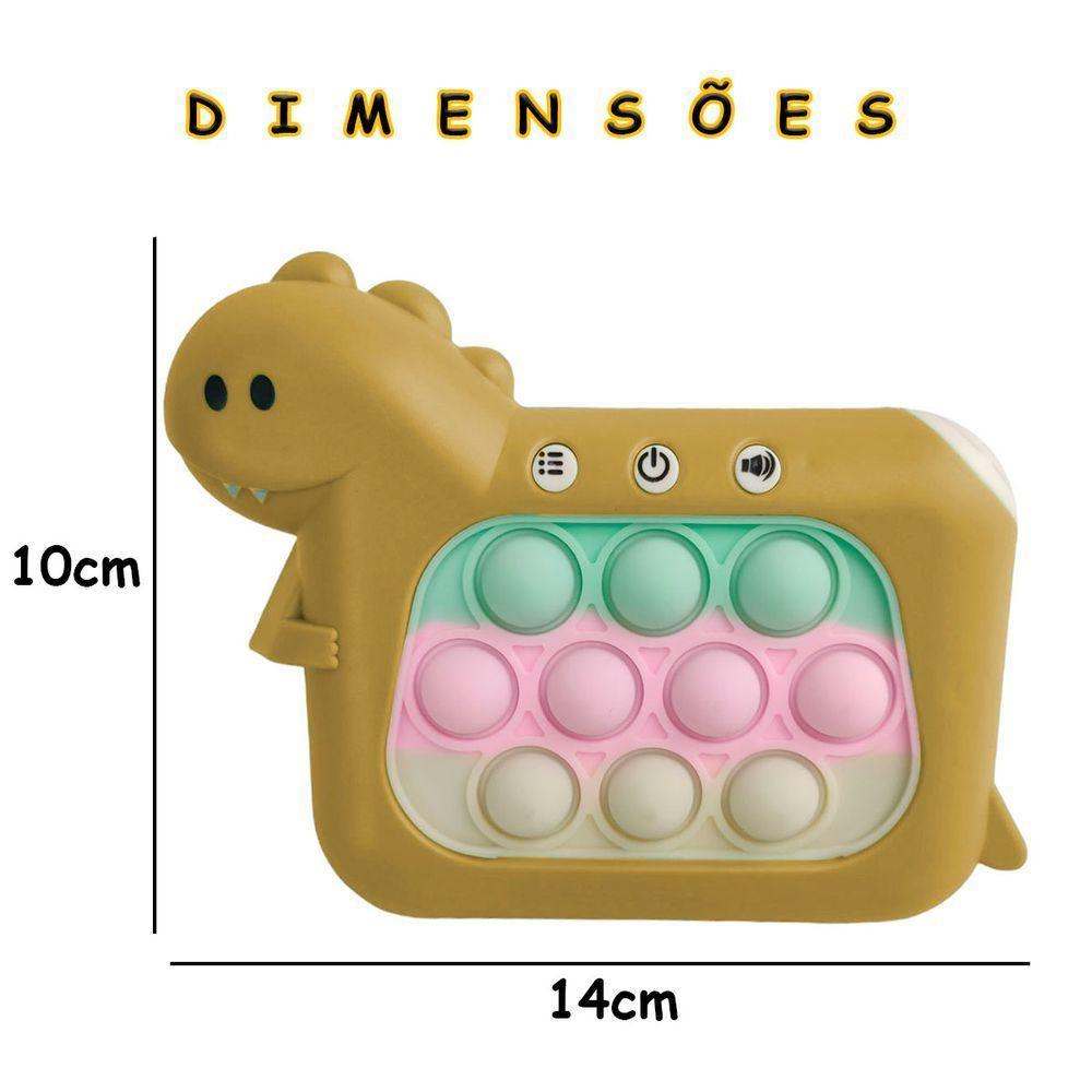 Pop It Mini Game Interativo 4 Modos Dinossauro Anti Estresse - 5