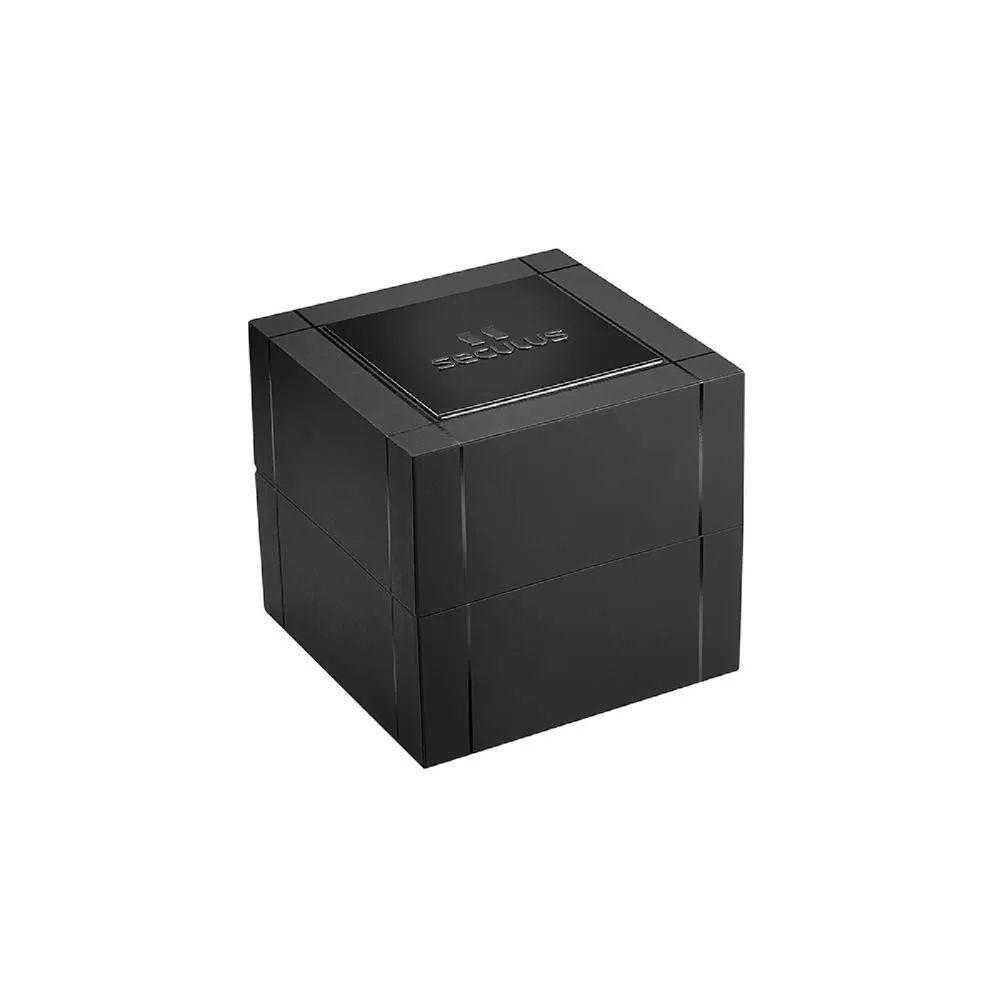 Relógio Seculus Cronógrafo 77307gpsvdc2 Vidro Abaulado Couro Dourado - 5