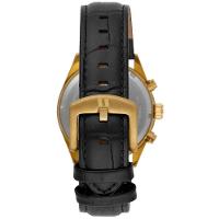 Relógio Seculus Cronógrafo 77307gpsvdc2 Vidro Abaulado Couro Dourado