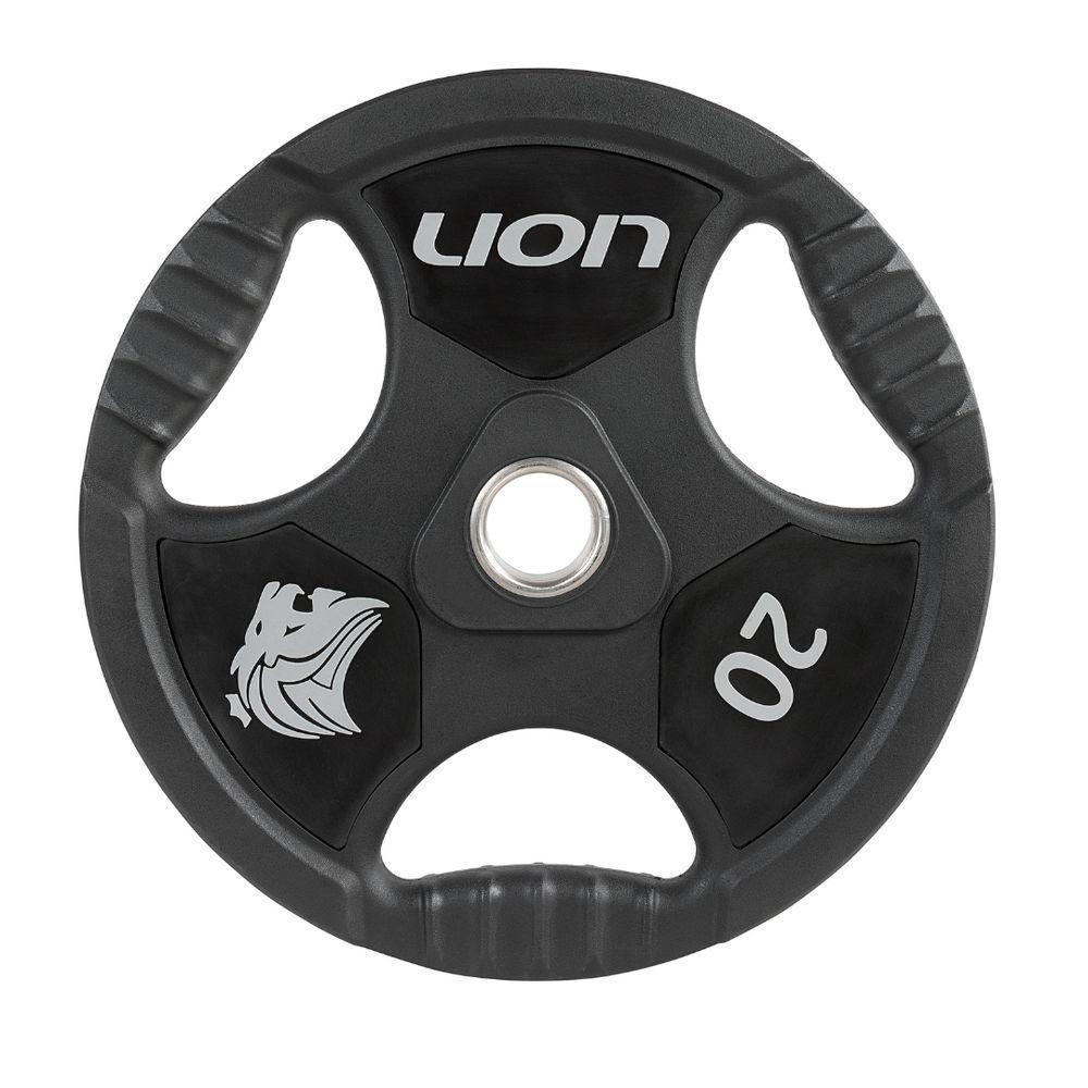 Anilha 20 Kg Musculação Em Aço E Borracha Vulcanizada Lion - 1