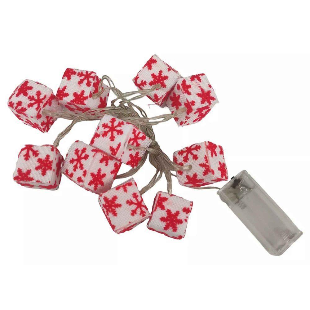 Pisca Pisca Natalino Caixa de Presente Led A Pilha - 1