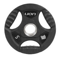 Anilha 5 Kg Musculação Em Aço E Borracha Vulcanizada Lion - 1