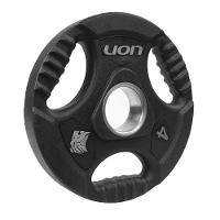 Par Anilha Olímpica 4 Kg Lion Para Musculação Vulcanizada Em Aço Maciço Revestido Em Borracha Resistente - 5