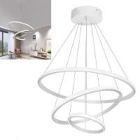 Lustre Pendente Luminaria 3 Em 1 Arcos Argolas Regulaveis Aneis Bivolt Decoraçao Ajustavel Casa Quarto Sala - 3