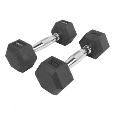 Par De Halteres Lion Performance Sextavado 3kg Aço Cromado