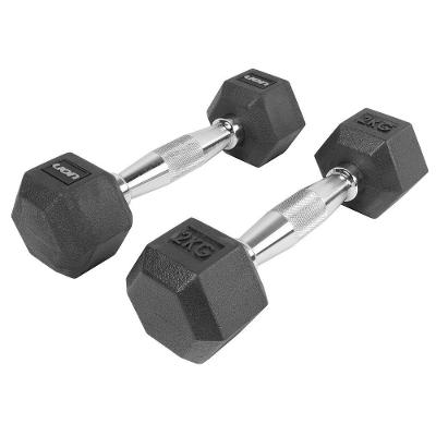 Par De Halteres Lion Performance Sextavado 2kg Aço Cromado