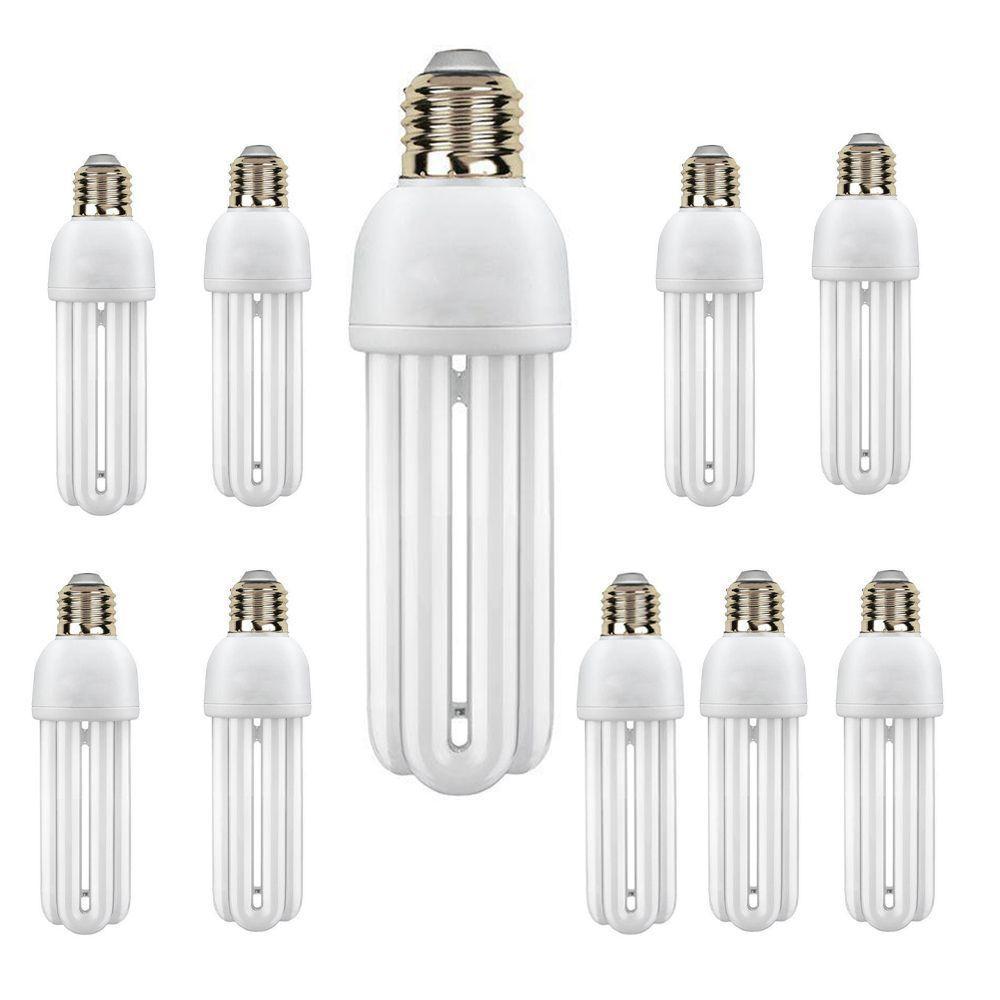 Lampada Fluorescente 15w Kit 10 Unidades Branco Frio 220V - 5