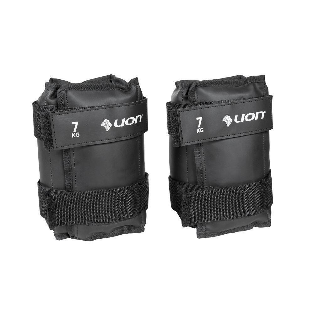 Par Tornozeleira Caneleira De Peso 7 Kg Exercício Academia - 1