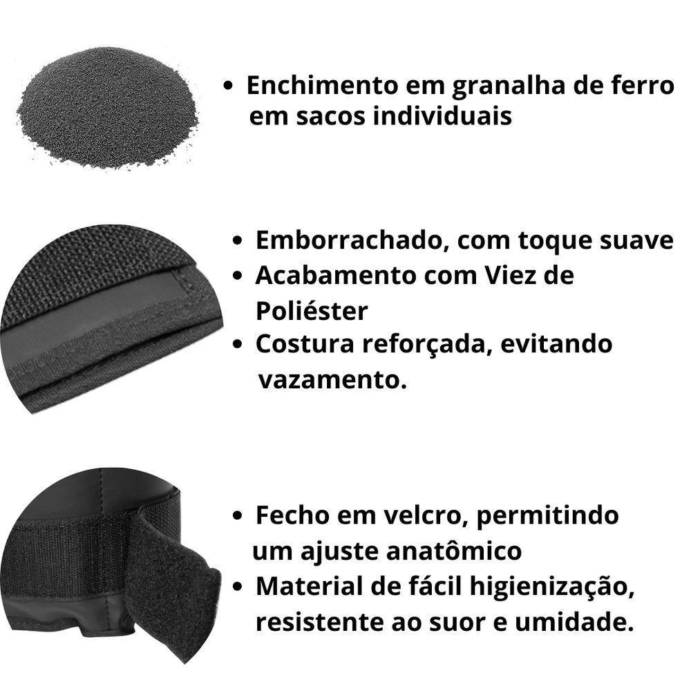 Par Tornozeleira Caneleira De Peso 3 Kg Exercício Academia - 5