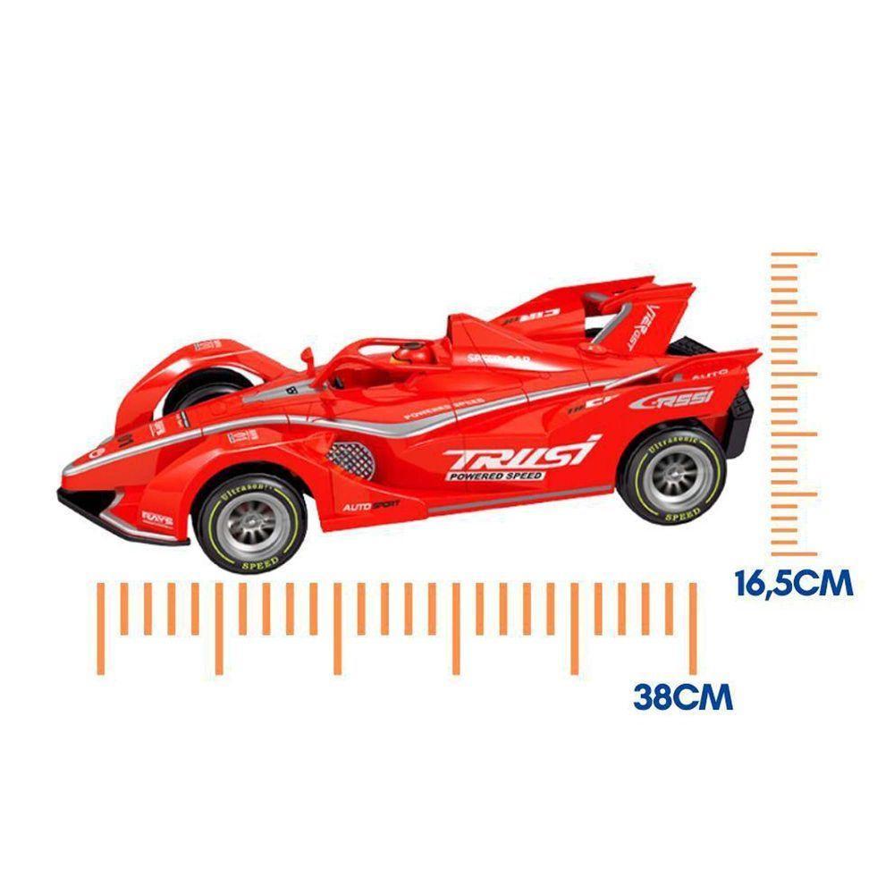 Carrinho De Controle Remoto Grand Prix F1 Com 7 Funções Solta Fumaça Com Luzes Recarregável - 7