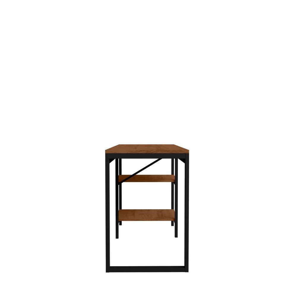 Home Office Slim Aço Mdp Para Estudo Trabalho Canela Rustico - 4