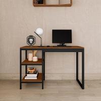 Home Office Slim Aço Mdp Para Estudo Trabalho Canela Rustico - 1