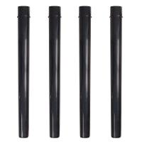 Mesa Plástica Quadrada Desmontável Mor Preta