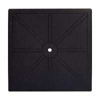 Mesa Plástica Quadrada Desmontável Mor Preta - 5