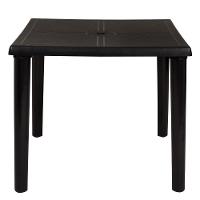 Mesa Plástica Quadrada Desmontável Mor Preta - 7