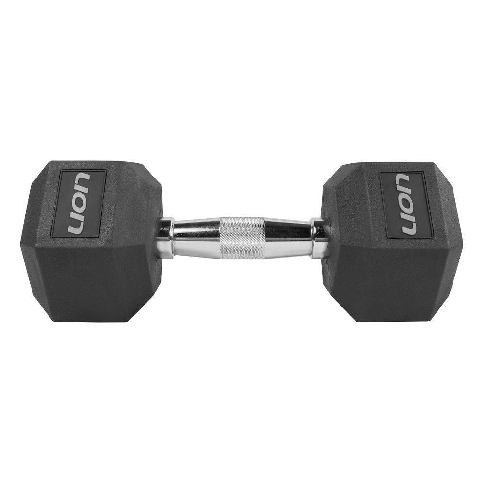 Jogo Halter Lion Sextavado Kit 1 A 10 Kg Aço Cromado Injet - 4