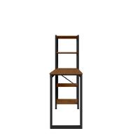 Home Office Fit Com Prateleira Preto Canela Rustico 4 - 3